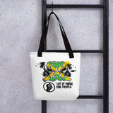 Jamaica Flag One Love Mirror Selfie Ambigram Tote Bag