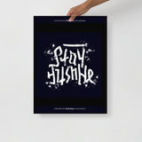 Stay Humble/Hustle Hard Grunge Rotate Poster