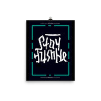 Stay Humble/Hustle Hard Rotate Neon Green Poster