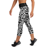 Pride Rocks Black Yoga Capri Leggings