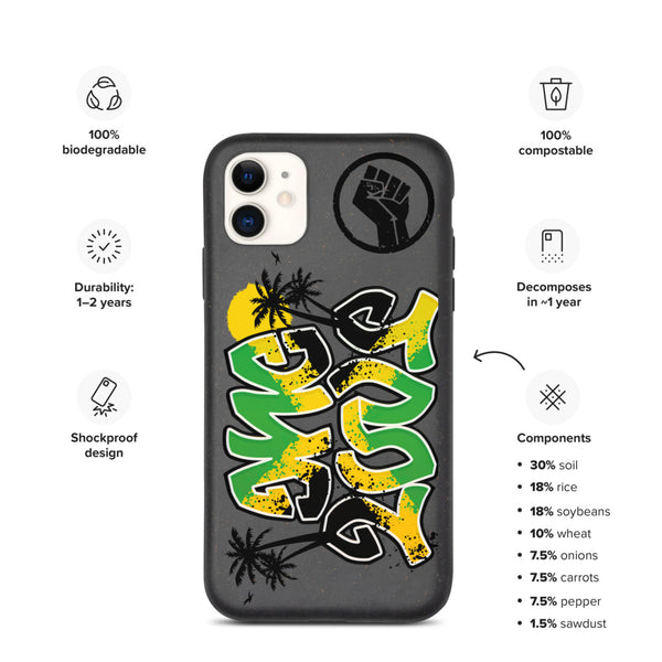 Jamaica Flag One Love Mirror Selfie Ambigram Phone Case
