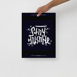 Stay Humble/Hustle Hard Grunge Rotate Poster