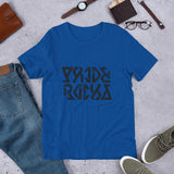 PRIDE ROCKS Ambigram Lettering Unisex T-Shirt - Pride Rocks