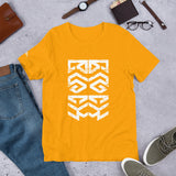 BLACK KING Tribal Mask Pattern Ambigram T-Shirt