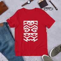 BLACK KING Tribal Mask Pattern Ambigram T-Shirt