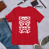 BLACK KING Tribal Mask Pattern Ambigram T-Shirt
