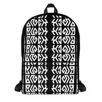 BLACK KING Mirror Ambigram Pattern Melanin Black Backpack - Pride Rocks