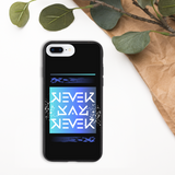 Never Say Never Blue Biodegradable Case