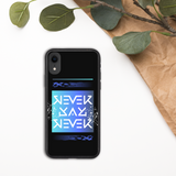 Never Say Never Blue Biodegradable Case