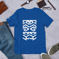 BLACK KING Tribal Mask Pattern Ambigram T-Shirt