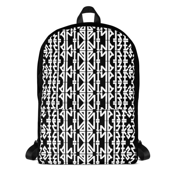 MELANIN EMPRESS Mirror Ambigram Melanin Black Pattern Backpack - Pride Rocks