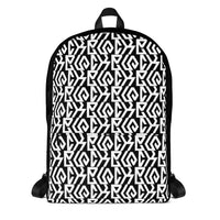 BLACK KING Mirror Ambigram Pattern Melanin Black Backpack - Pride Rocks