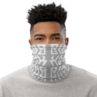 BLACK KING Mirror Ambigram Bandana Gaiter Face Mask - Grey - Pride Rocks