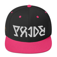 PRIDE ROCKS Unisex Ambigram Art Snapback Hat - Pride Rocks