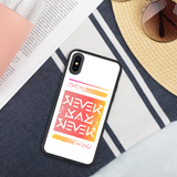 Never Say Never White Blush Biodegradable Case