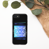 Never Say Never Blue Biodegradable Case