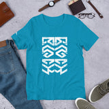 BLACK KING Tribal Mask Pattern Ambigram T-Shirt