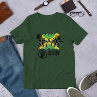 Jamaica Flag One Love Mirror Selfie Ambigram Unisex T-Shirt