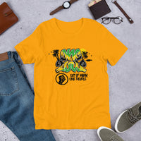 Jamaica Flag One Love Mirror Selfie Ambigram Unisex T-Shirt