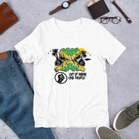 Jamaica Flag One Love Mirror Selfie Ambigram Unisex T-Shirt